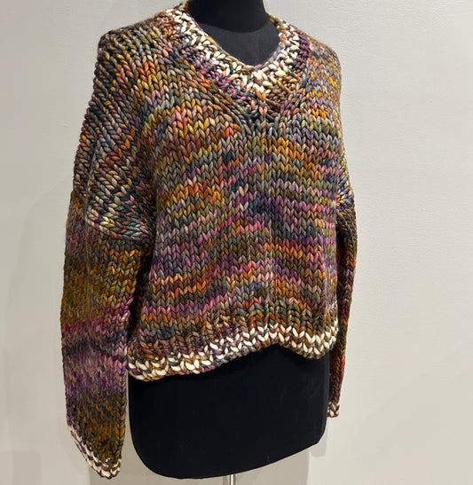 Lakeside Pullover Piedras & Ivory Accent- Medium