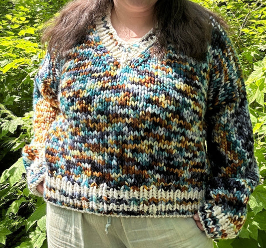 Lakeside Pullover Reykjavik & Natural LARGE