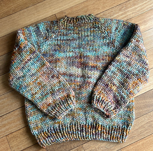 Pollett's Cove Pullover in Amphibian LARGE