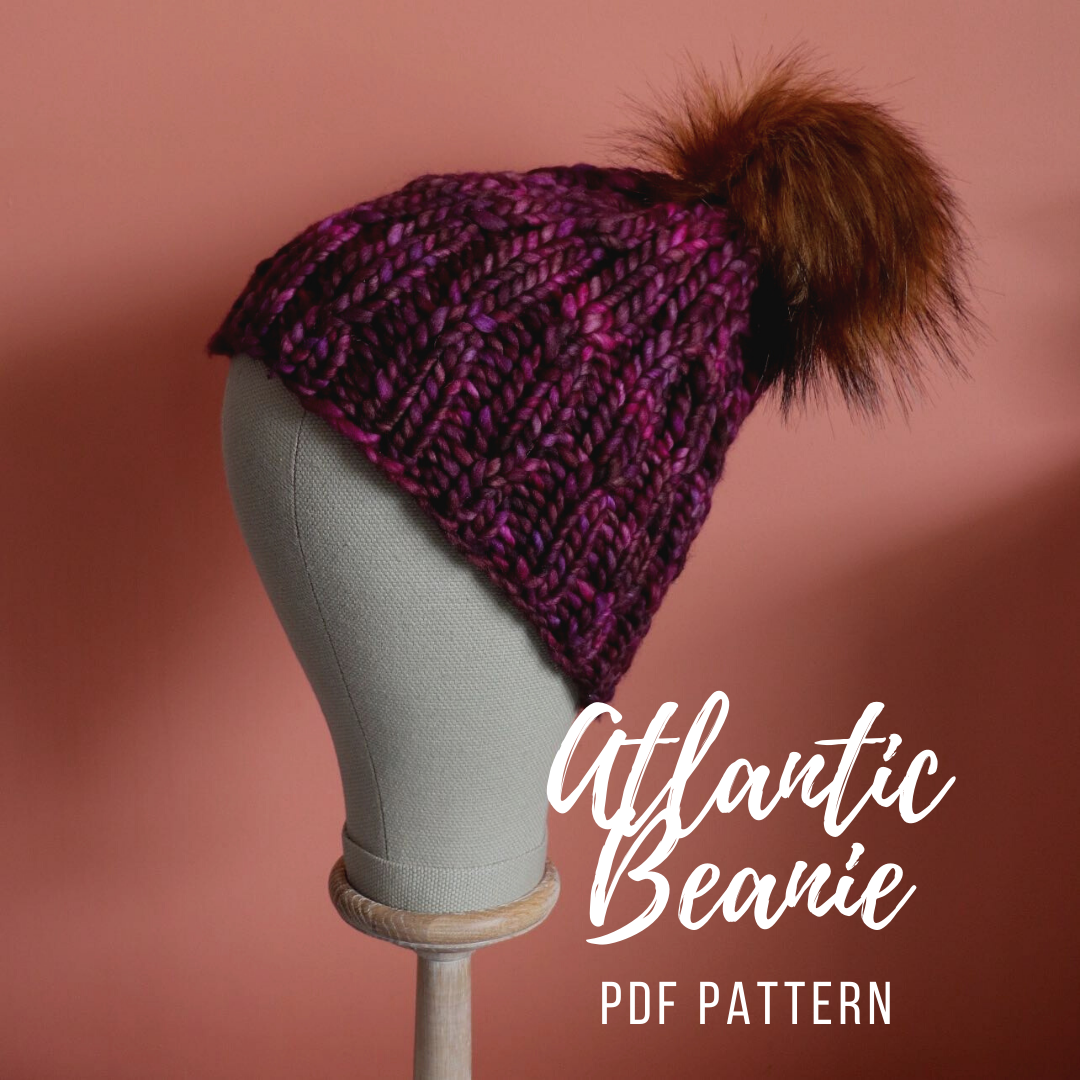 The Atlantic Beanie Knitting Pattern PDF