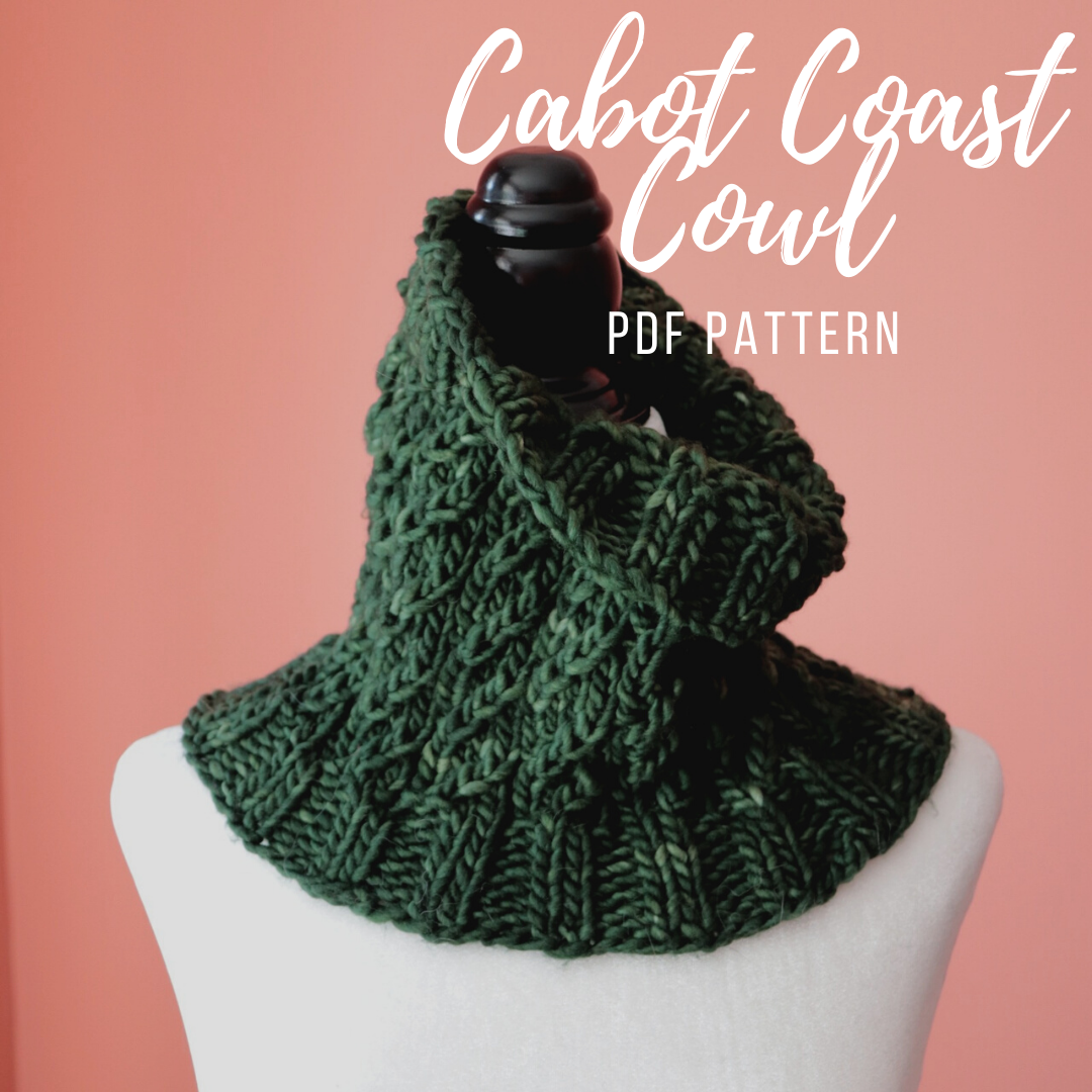 Cabot Coast Cowl Knitting Pattern PDF