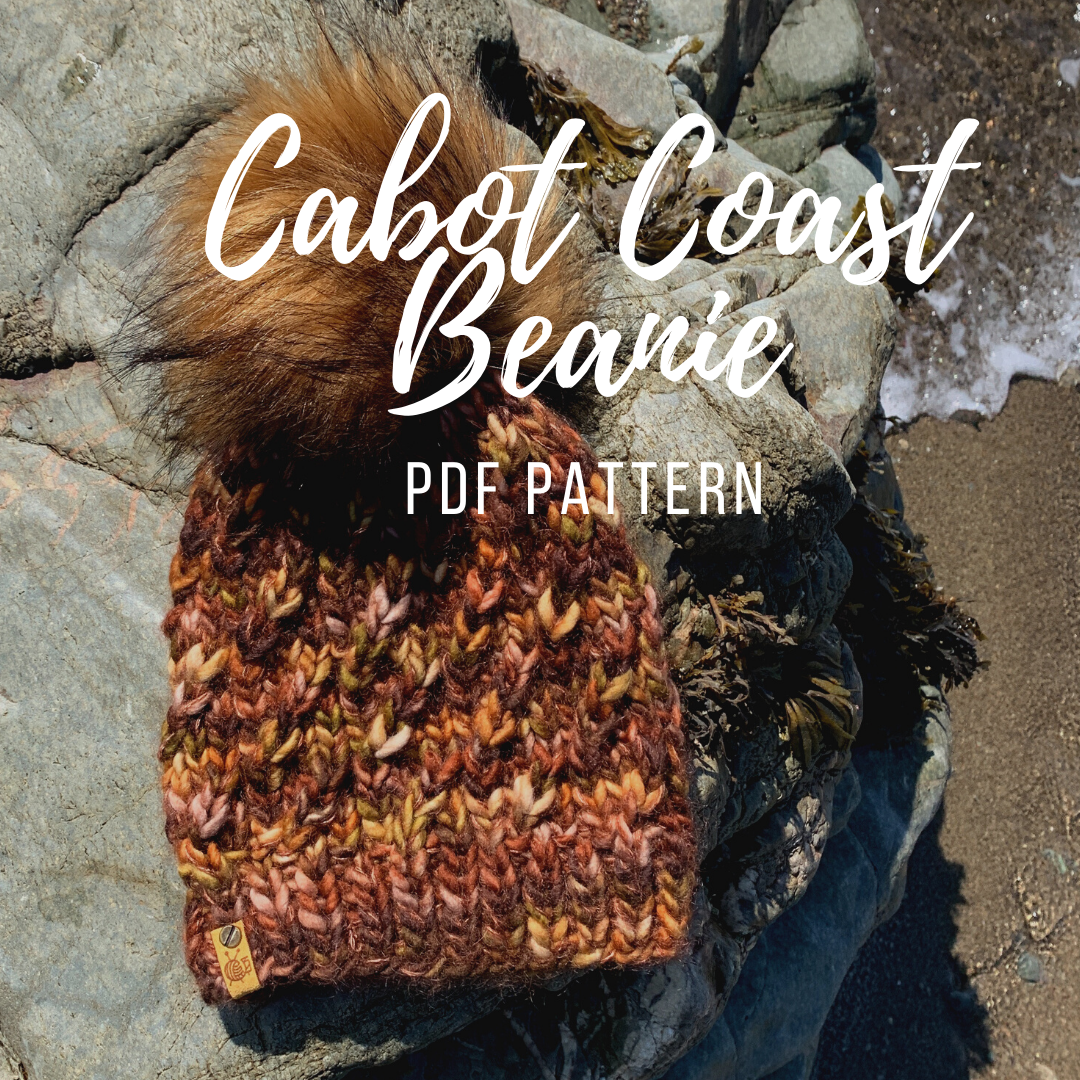 Cabot Coast Beanie Knitting Pattern PDF
