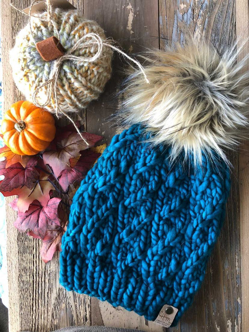 Cabot Coast Beanie Knitting Pattern PDF