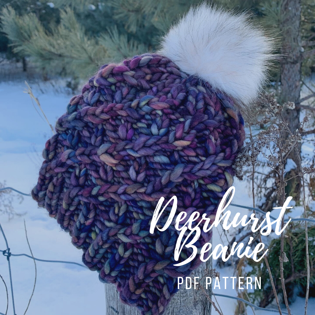 Deerhurst Beanie Knitting Pattern PDF