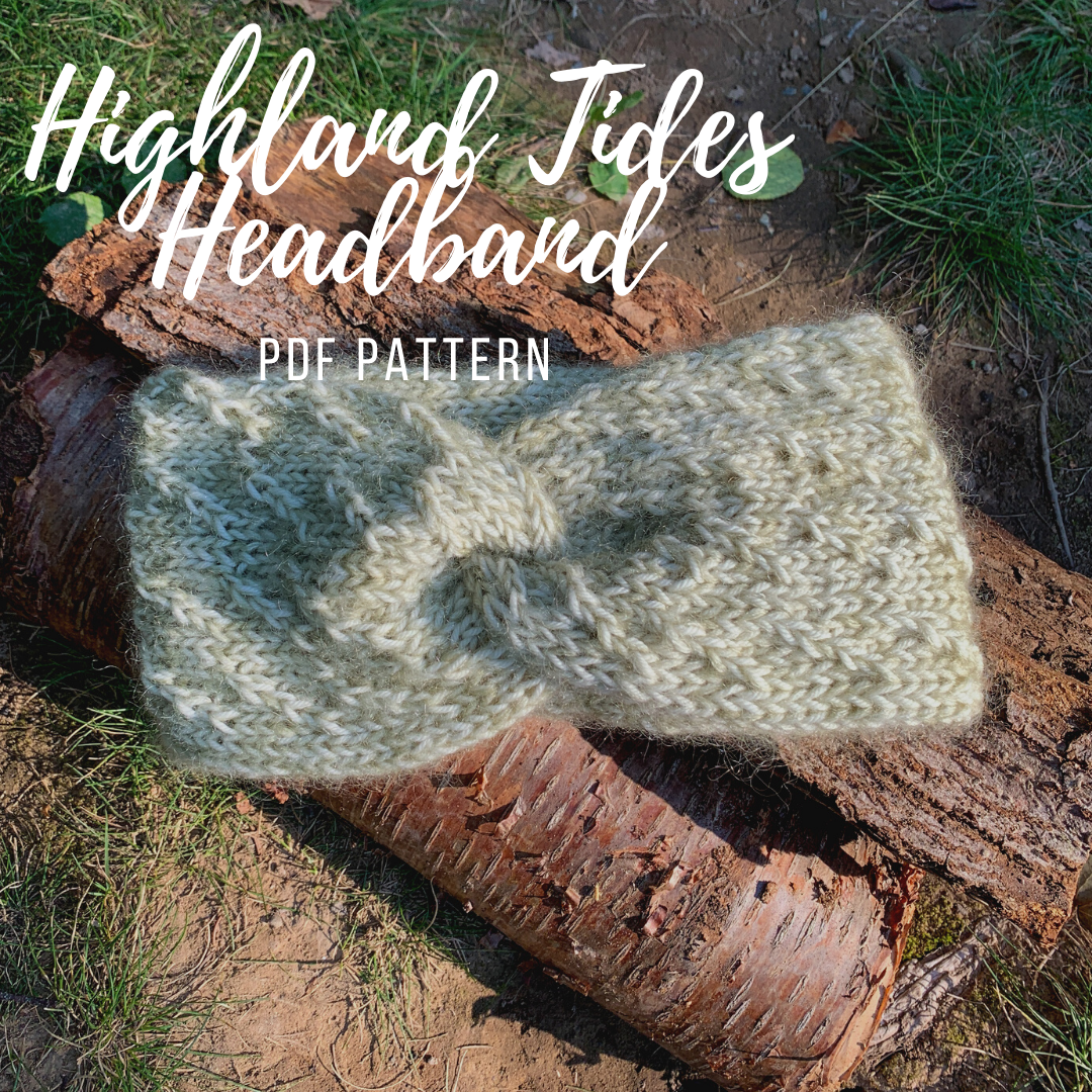 Highland Tides Headband Knitting Pattern PDF