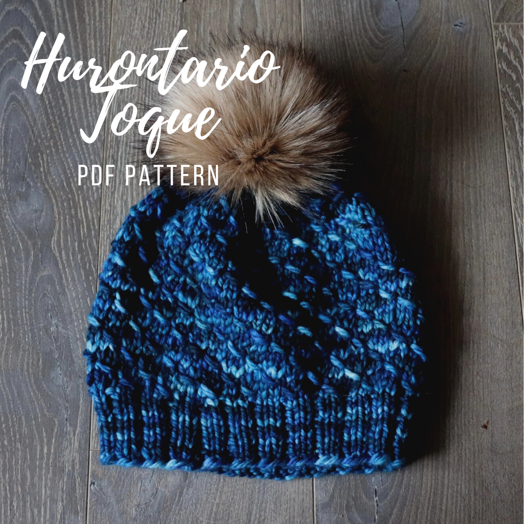 Hurontario Toque Knitting Pattern PDF