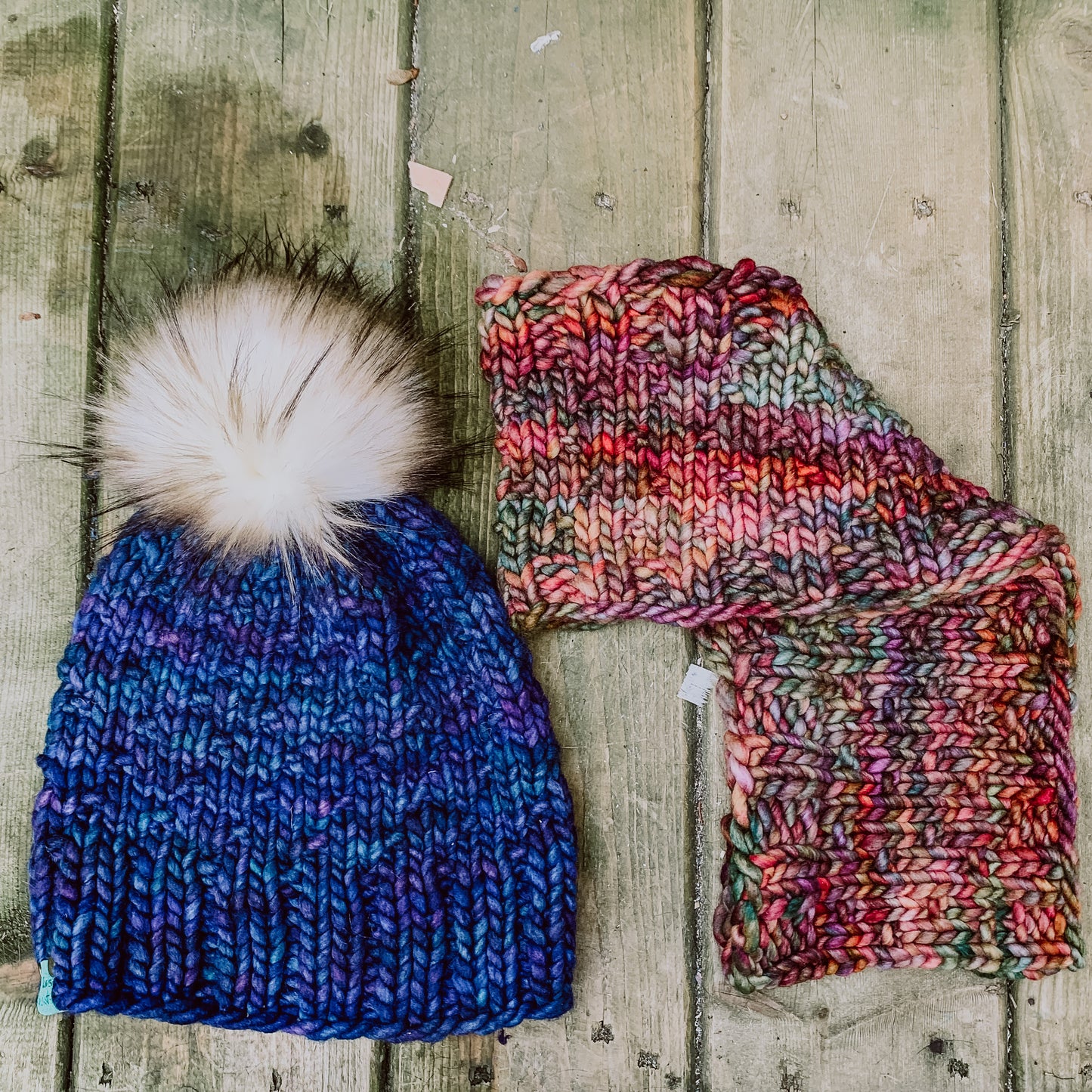 Bluegrass Beanie and Scarf Knitting Patterns PDF